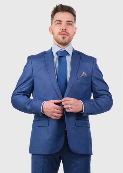 Berfin Slim Fit blue suit