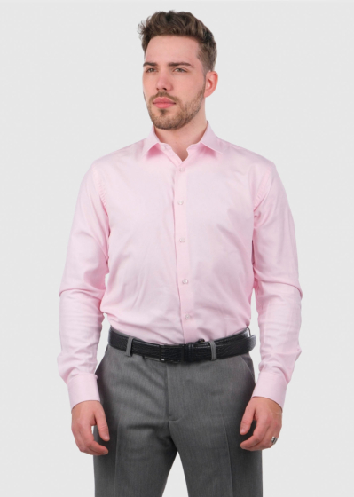 Slim Fit light pink shirt
