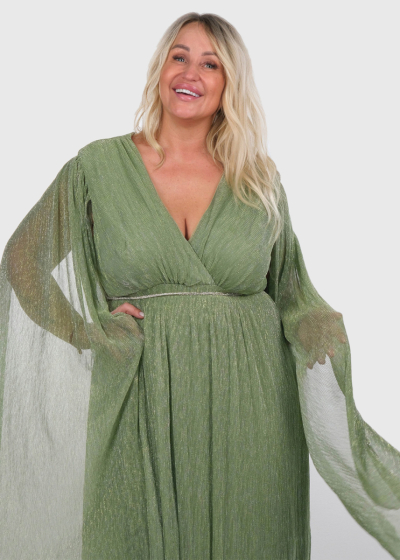 Carmilla Plus Size light green evening dress