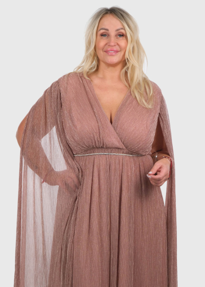 Carmilla Plus Size pink evening dress