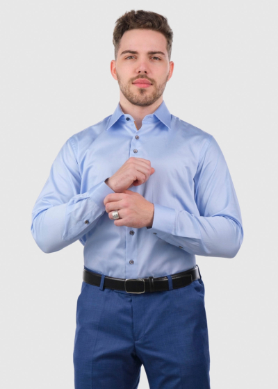 Regular Fit light blue shirt