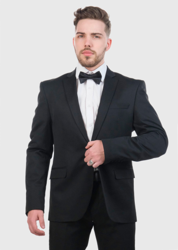Aki Slim Fit black suit