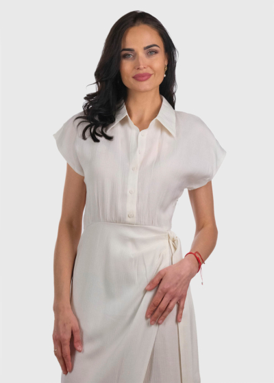 Alya белое платье с запахом