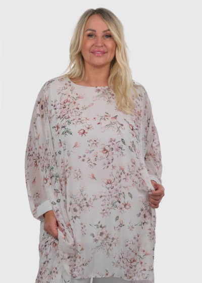 Dahlia Plus Size white oversized blouse