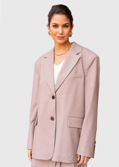 Andreina beige oversized blazer
