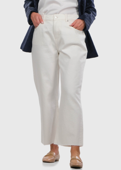 Белые женские джинсы