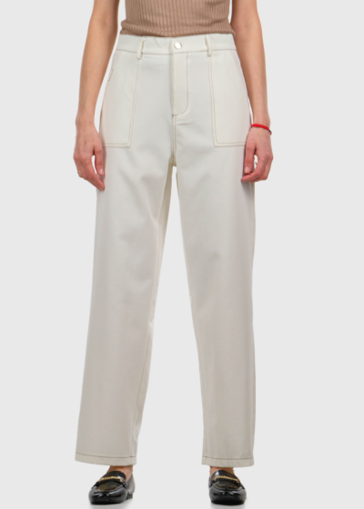 Daniela white with pants pockets