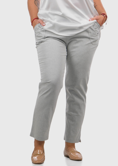 Désirée Plus Size light grey pants