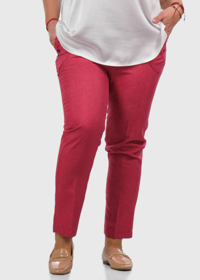 Danbi Lielo izmēru rozā bikses ar kabatām