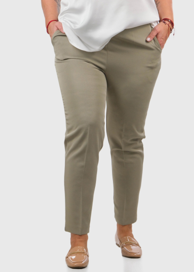 Julieta Plus Size olive women's pants