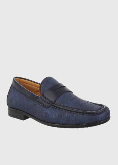 Deo dark blue men's loafers