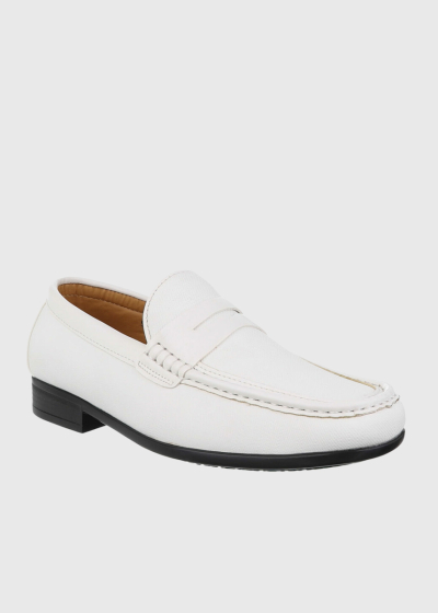 Deo white men's loafers