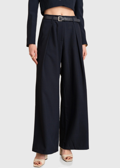 Salud dark blue women's wide leg pants