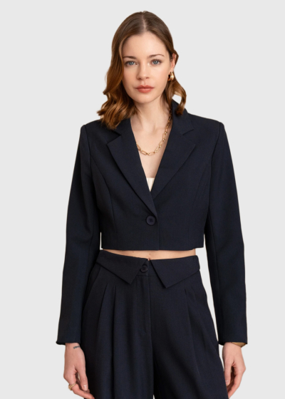 Salvadora dark blue short blazer