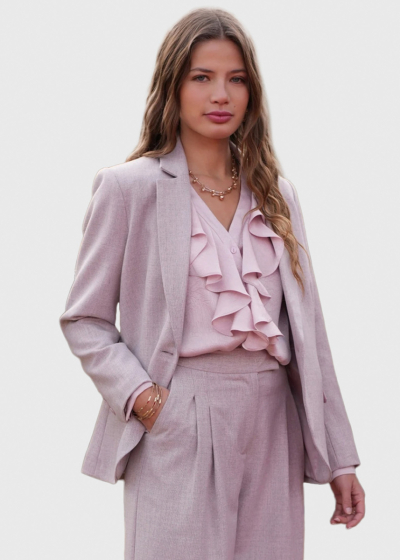 Elle light pink blazer