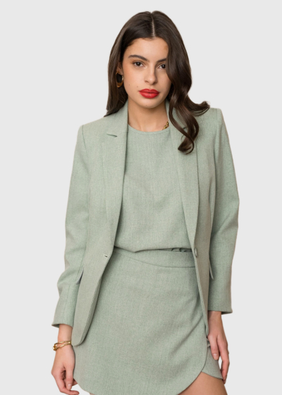 Elle light green blazer