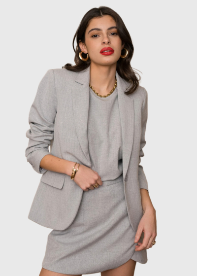 Elle light grey blazer