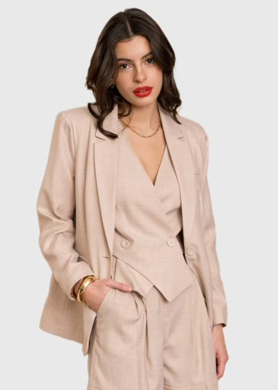 Elysia beige women's blazer