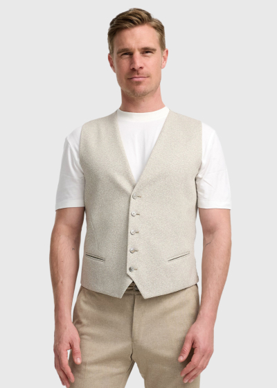 Emo beige double sided vest