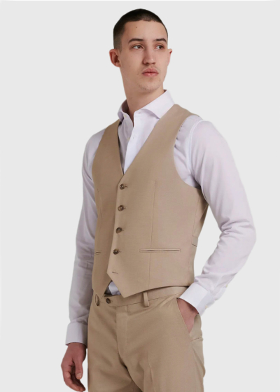 Bernold beige classic vest