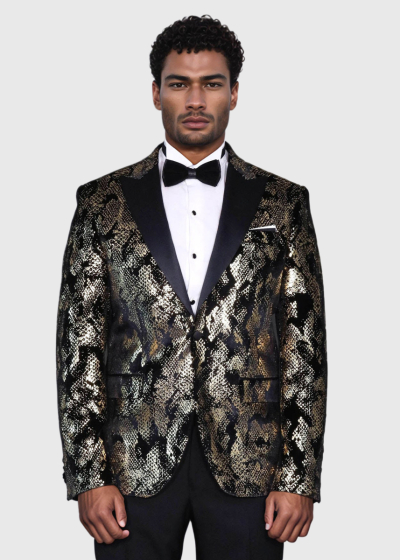 Ezra Slim Fit suit with pattern