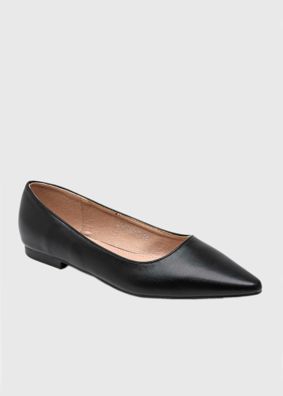 Esmanur Plus Size black ballet flats 