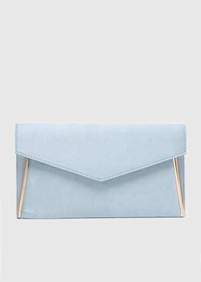 Elga light blue women's clutch
