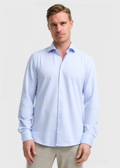 Enol Slim Fit light blue long sleeve shirt