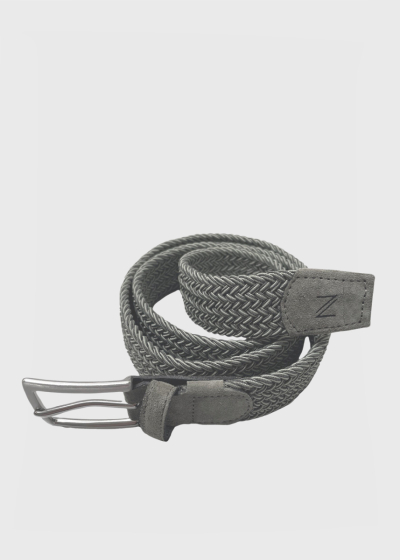 Giulio green braided belt