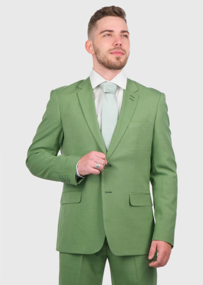 Chris Slim Fit green men's suit