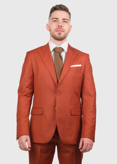 General Slim Fit orange suit