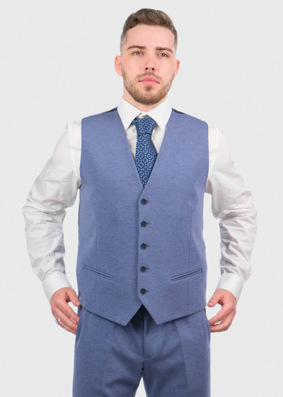 Chen blue classic vest