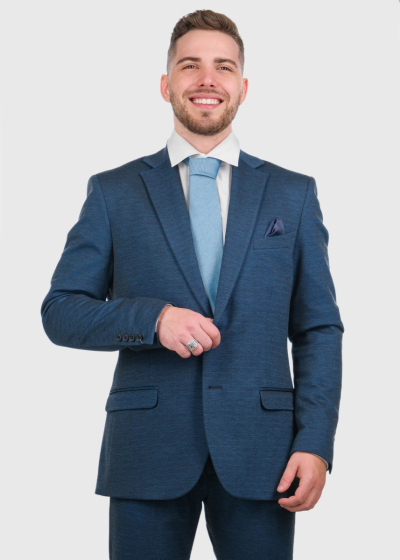 Jens Slim Fit blue men's suit
