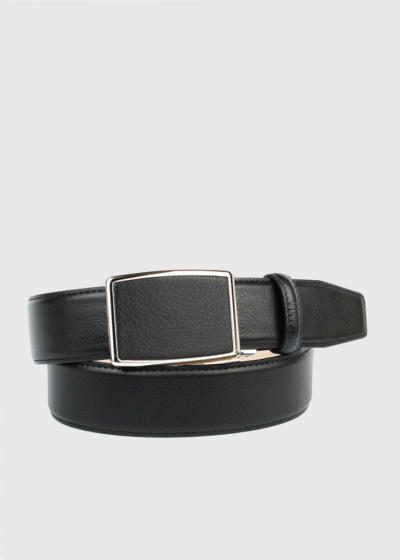 Black leather belt