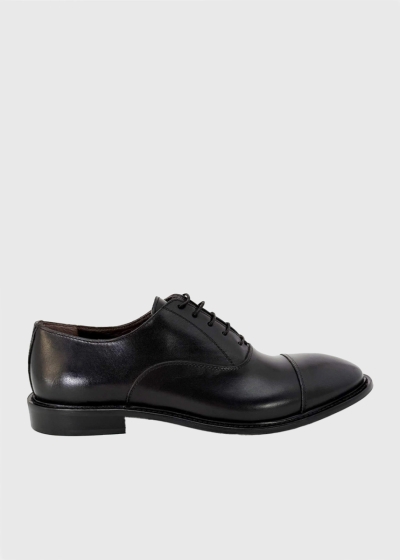 Black leather shoes