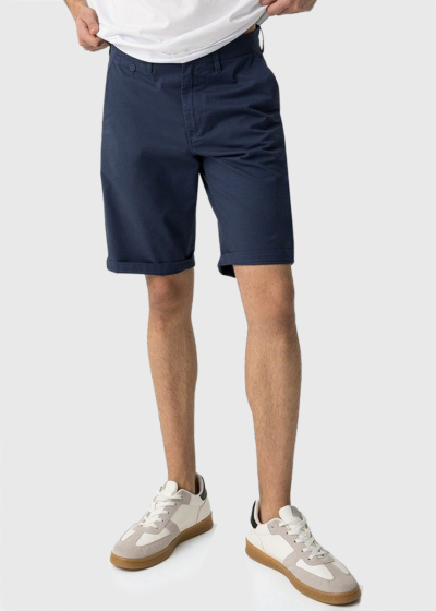 Dark blue men's shorts with pockets