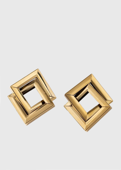 Gayatri gold-colored earrings