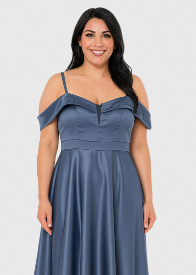 Garda light blue short evening dress