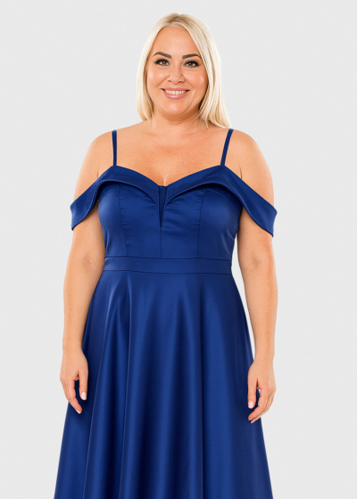 Garda dark blue short evening dress