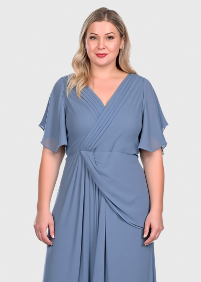 Vinga Plus Size light blue long evening dress