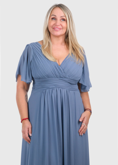 Enola Plus Size dblue evening dress
