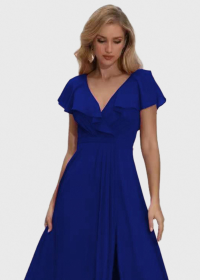 Jennet blue long evening dress