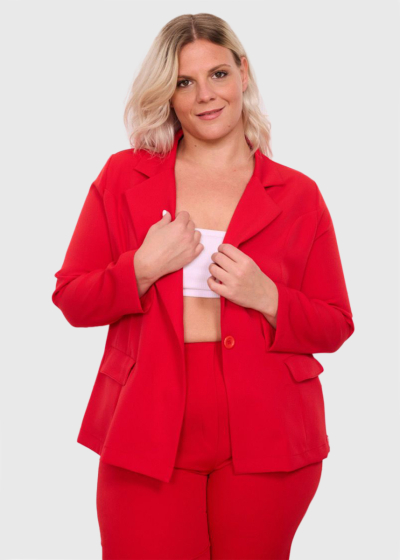 Arsinoуа Plus Size red women's blazer