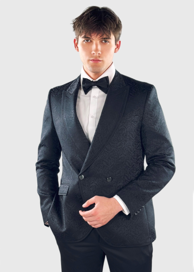 Jemal Slim Fit black suit with pattern