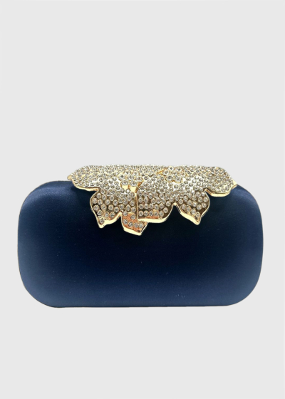 Joy dark blue clutch