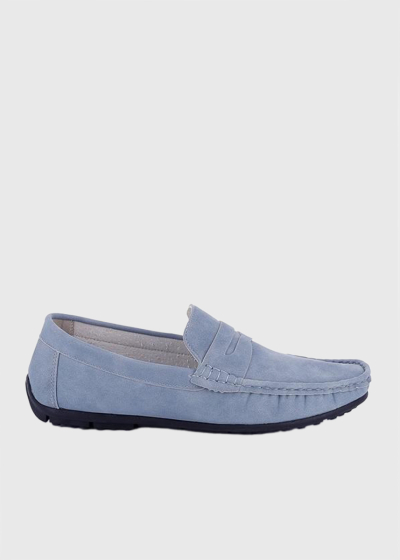 Jason light blue men's loafers