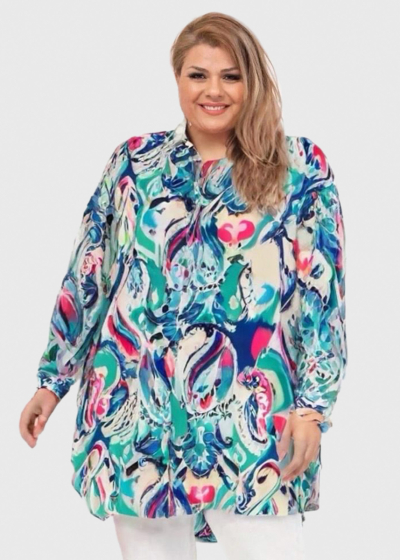 Kaisa Plus Size multicolor blouse