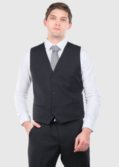 Igo black mens classic vest