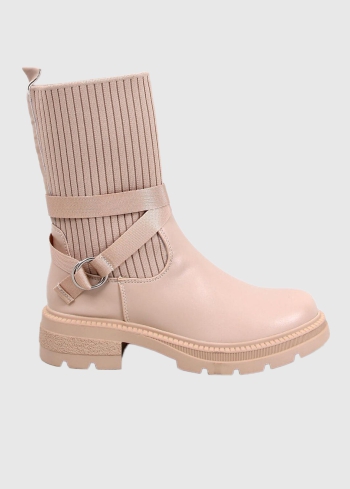 Malvina beige womens boots