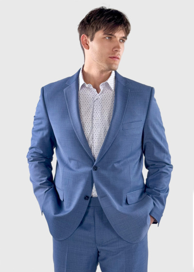 Dune Regular Fit blue woolen men's suit